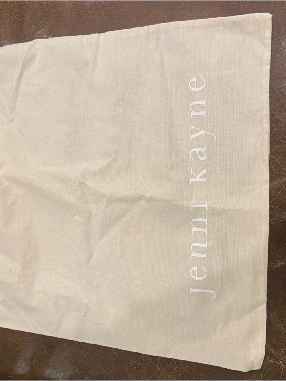 Jenni Kayne Natural Canvas Drawstring Storage Bag size 14/14 - Picture 2 of 6
